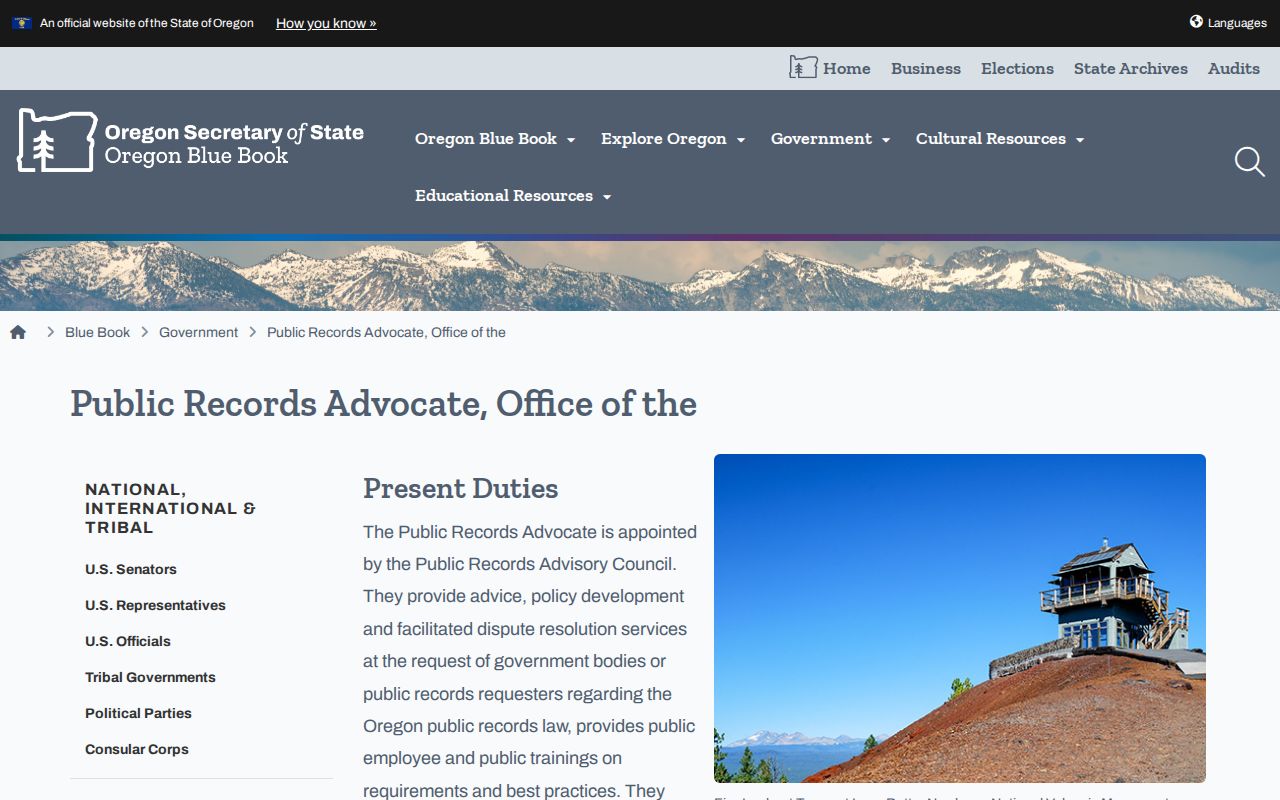 Portland residents directory Oregon Public Records Advocate information
